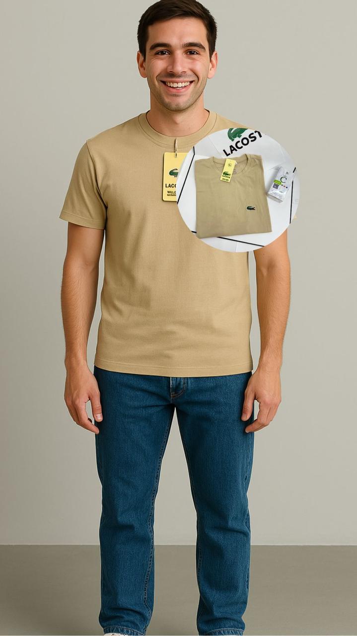 CAMISETA LACOSTE X1 AMARILLO